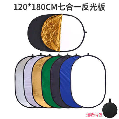 7-in-1 Portable Reflector Photography Background Panel